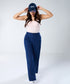 Blue Pleated Pant (Short length)